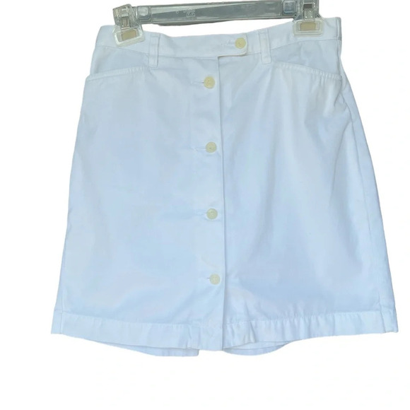 Vintage Y2K Jones Sport White Button-Front Skort - Size 6 - Picture 1 of 5
